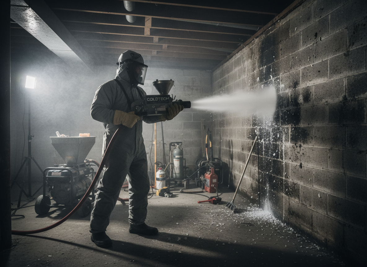 Dry Ice Blasting Mold in Midway City, CA